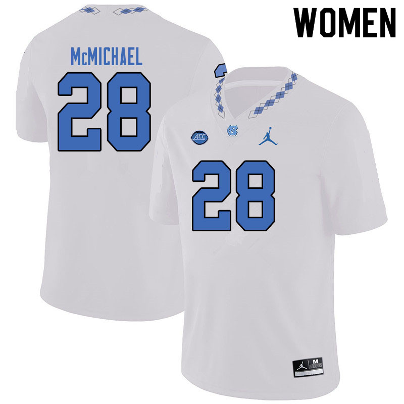 Jordan Brand Women #28 Kyler McMichael North Carolina Tar Heels College Football Jerseys Sale-White